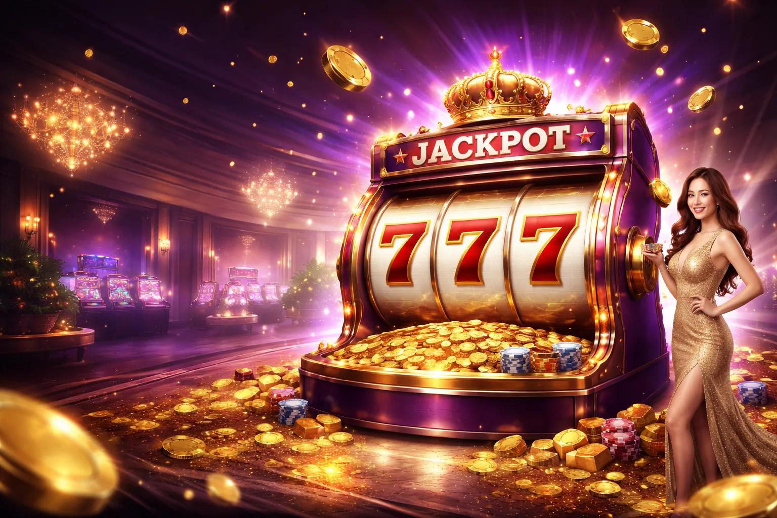 Hình ảnh chính của trang về chiến lược Slot Game